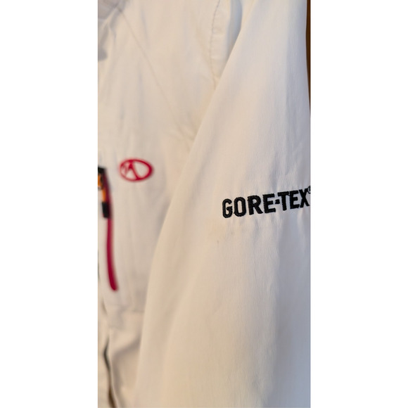 MARKER White Hooded Winter Gore-Tex Snowboard Ski Jacket Womens Size 6 EUC - Picture 4 of 12